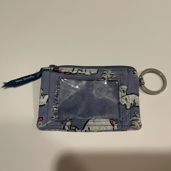 Vera Bradley Polar Bear ID Holder with Keyring - Picture 3 of 8